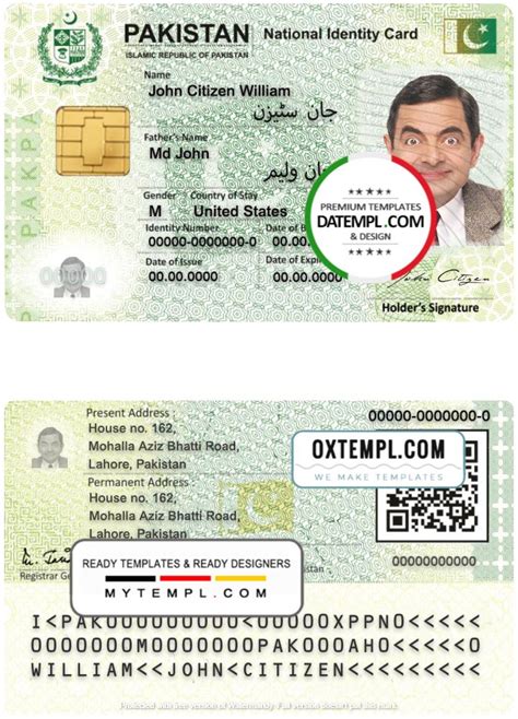 pakistan smart card psd|pakistani id card template.